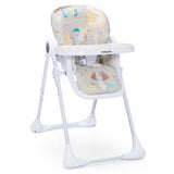 Baby High Chair Folding Feeding Chair with Multiple Recline and Height Positions-Gray
