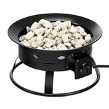 58 000BTU Firebowl Outdoor Portable Propane Gas Fire Pit with Cover and Carry Kit