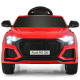 12 V Licensed Audi Q8 Kids Cars to Drive with Remote Control-Red
