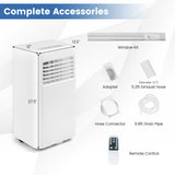 8000 BTU(Ashrae) Portable Air Conditioner Cools 250 Sq.Ft-5000 BTU