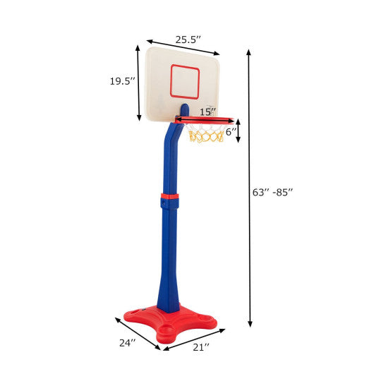 Kids Adjustable Height Basketball Hoop Stand