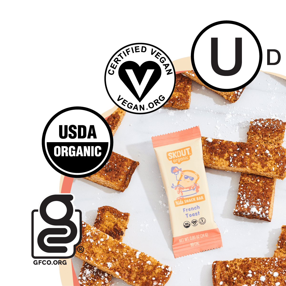 Skout Organic French Toast Kids Bar by Skout Organic