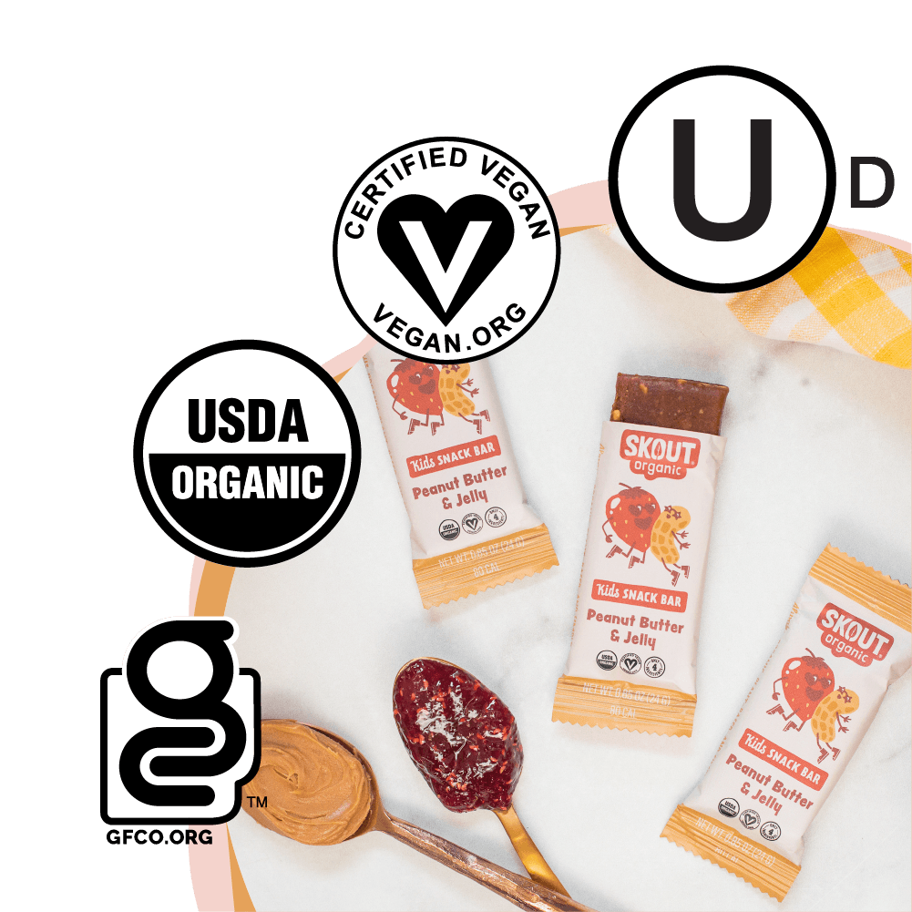 Skout Organic Peanut Butter and Jelly Kids Bar by Skout Organic