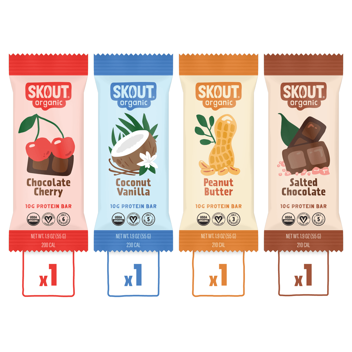 Skout Organic Protein Bar Sampler Pack by Skout Organic