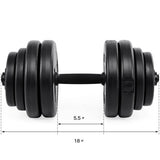 66 lbs Adjustable Weight Dumbbell Set