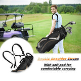 9 Inch Golf Stand Bag Divider Carry Pockets Storage