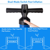 Double Action Manual inflation SUP Hand Pump with Gauge