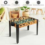 48" Competition Sized Home Recreation Wooden Foosball Table-Brown