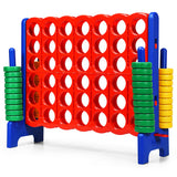 Jumbo 4-to-Score Giant Game Set with 42 Jumbo Rings and Quick-Release Slider-Blue