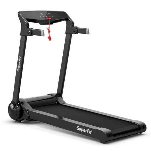3HP Electric Folding Treadmill with Bluetooth Speaker-Silver