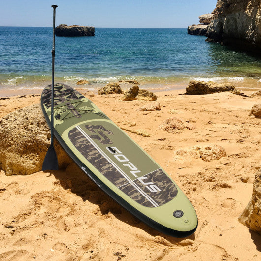 11 Feet Inflatable Standing Board Surfboard with Bag and Paddle