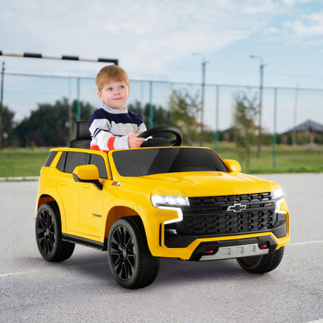 12V Kids Ride on Car with 2.4G Remote Control-Yellow