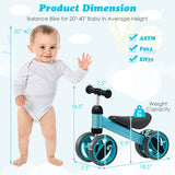 4 Wheels Baby Balance Bike Toy-Blue