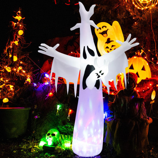 8 Feet Halloween Inflatable Ghost with LED and Waterproof Blower