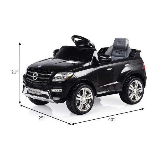6V Mercedes Benz Kids Ride on Car with MP3+RC-Black