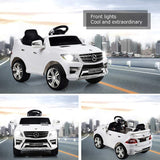 6V Mercedes Benz Kids Ride on Car with MP3+RC-White