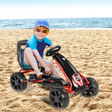 Kids Ride On Toys Pedal Powered Go Kart Pedal Car-Black