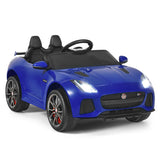 12V Jaguar F-Type SVR Licensed Kids Ride On Car-Navy