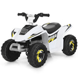 6V Kids Electric ATV 4 Wheels Ride-On Toy -White