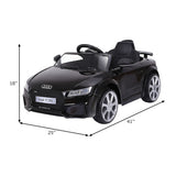 12V Audi TT RS Electric Remote Control MP3 Kids Riding Car-Black