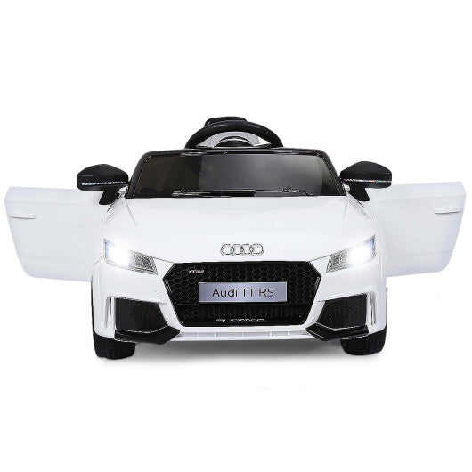 12V Audi TT RS Electric Remote Control MP3 Kids Riding Car-White