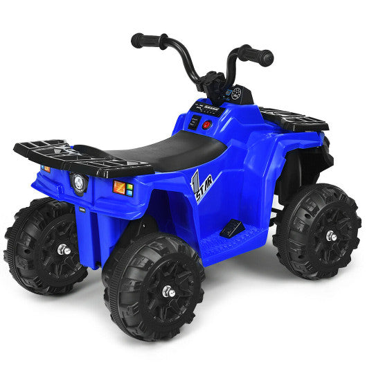 6V Battery Powered Kids Electric Ride on ATV-Blue