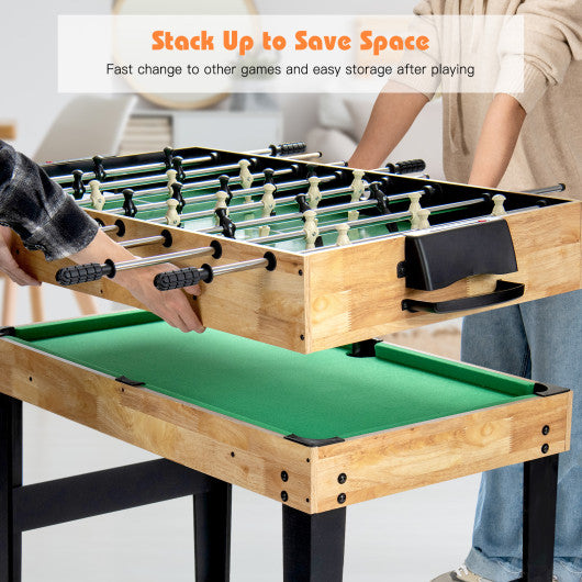 10-in-1 Multi Combo Game Table Set for Home