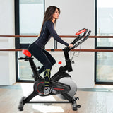 Stationary Indoor Sports Bicycle with Heart Rate Sensor and LCD Display