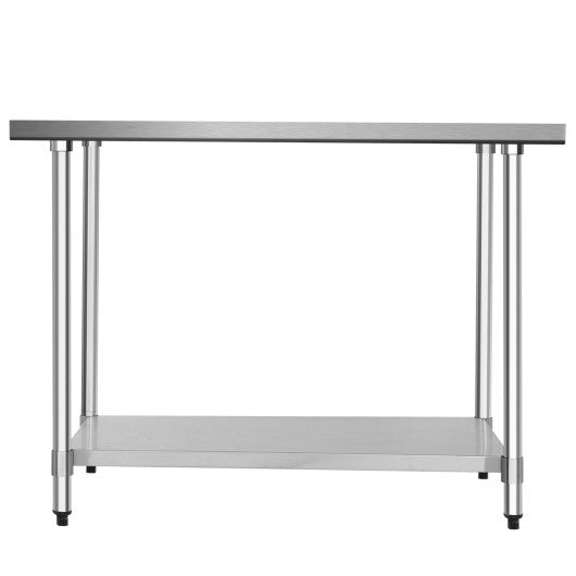 30 x 48 Inch Stainless Steel Table Commercial Kitchen Worktable