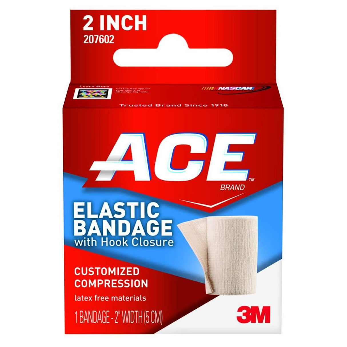 3M™ Ace™ Single Hook and Loop Closure Elastic Bandage, 2 Inch x 4-2/10 Foot