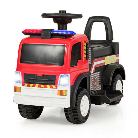 Kids 6V Battery Powered Electric Ride On Fire Truck