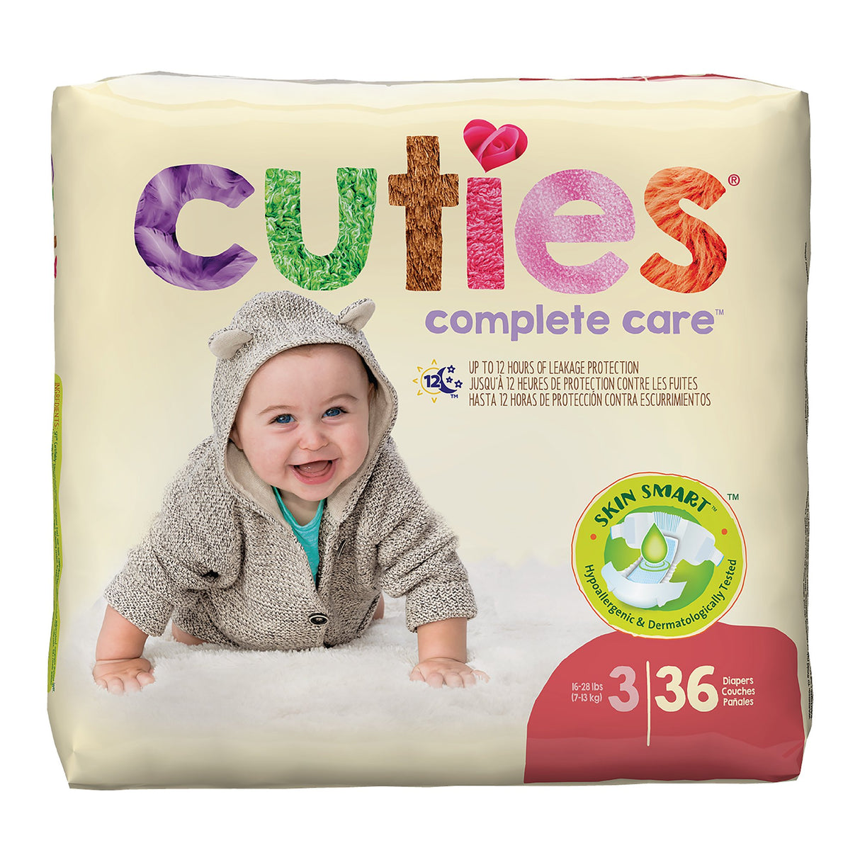 Cuties® Premium Diaper, Size 3